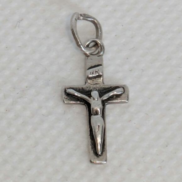 James Avery Jewelry - James Avery Rare Retired Silver Small Crucifix Cross Charm Jesus Salvation